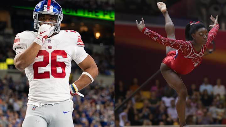 Saquon Barkley, Simone Biles Take Top Slots in Sports Illustrated's Fittest 50 2019 Saquon Barkley, Simone Biles Take Top Slots in Sports Illustrated's Fittest 50 2019