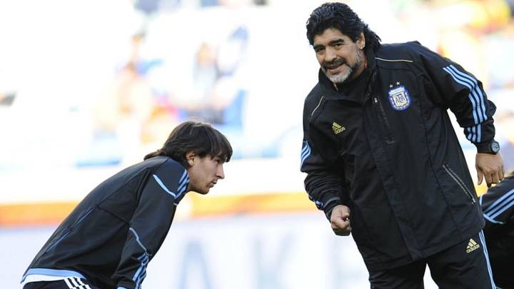 Diego Maradona habló desde la clínica: "Me gusta más este Messi en modo Maradona"