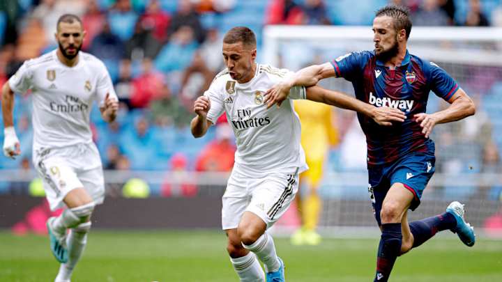 Hazard Debuts, Benzema Grabs Brace as Real Madrid Beats Levante