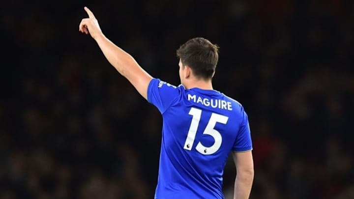 Harry Maguire Pictured at Carrington as Leicester Defender Undergoes Medical Ahead of £80m Move Harry Maguire Pictured at Carrington as Leicester Defender Undergoes Medical Ahead of £80m Move