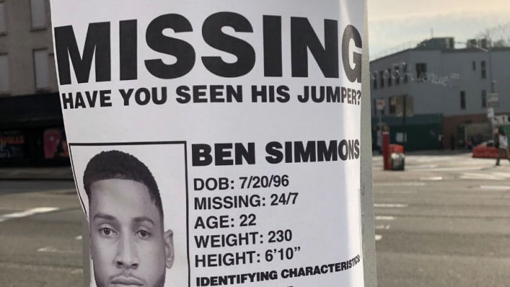 Ben Simmons 'Missing Jumper' Poster Shows Nets Fans Are Ready for Postseason Trash Talk
