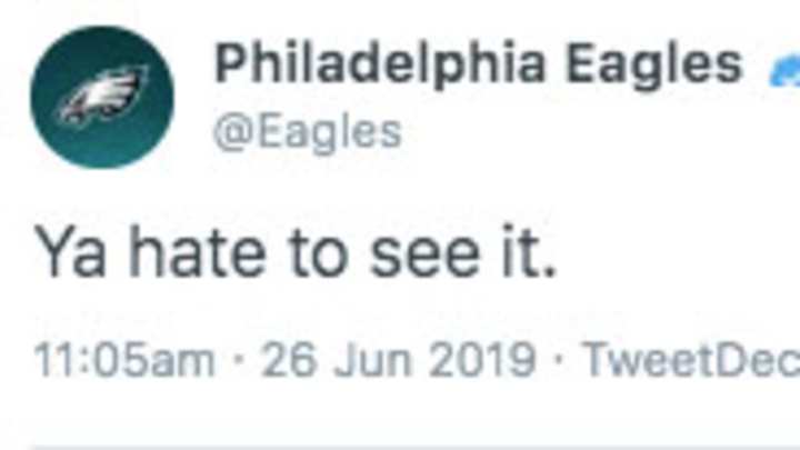 What Was the Meaning Behind the Eagles' Deleted 'Ya Hate to See it' Tweet?