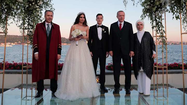 Turkey President Erdogan Witness in Mesut Ozil's Wedding