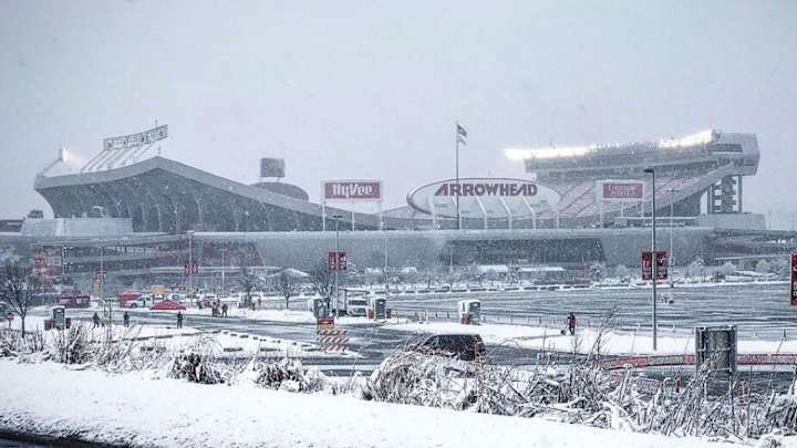 Colts-Chiefs Play at Arrowhead During Winter Storm Warning in Kansas City