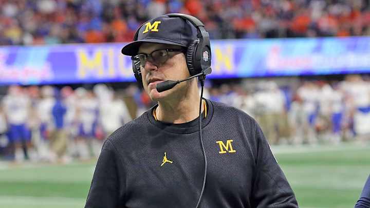 Jim Harbaugh Responds to Cincinnati's Luke Fickell Over James Hudson Transfer