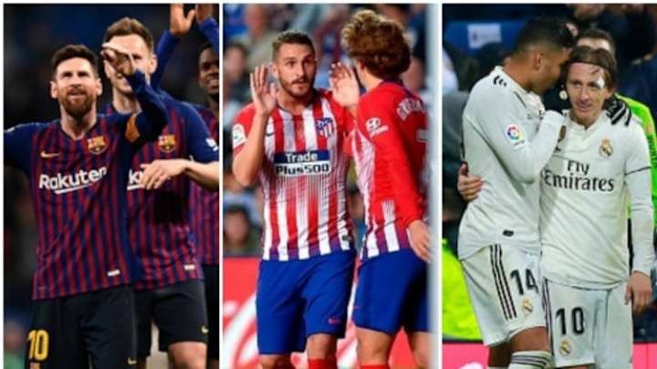 El FC Barcelona, el Atlético y el Real Madrid podrían jugar los lunes, según afirmó Tebas