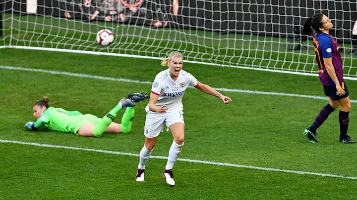 Hegerberg Scores Hat Trick as Lyon Routs Barcelona in Women's UCL Final to Secure Sixth Trophy Hegerberg Scores Hat Trick as Lyon Routs Barcelona in Women's UCL Final to Secure Sixth Trophy
