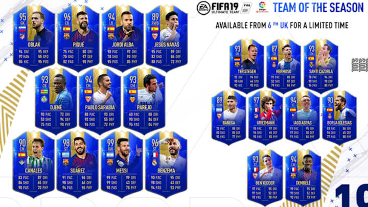 FIFA 19: Ranking the New La Liga Team of the Season Cards