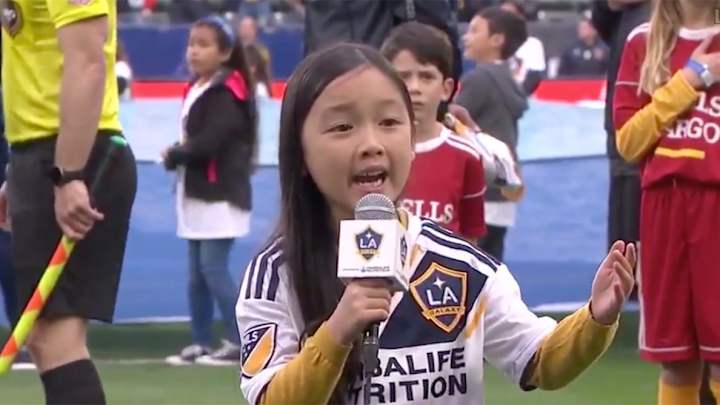 WATCH: Malea Emma Delivers Amazing National Anthem Performance at Galaxy-Fire Season Opener WATCH: Malea Emma Delivers Amazing National Anthem Performance at Galaxy-Fire Season Opener