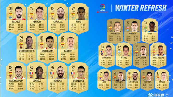 FIFA 19 | Estas son las cartas de LaLiga  y de iconos que han subido su valor en 2019