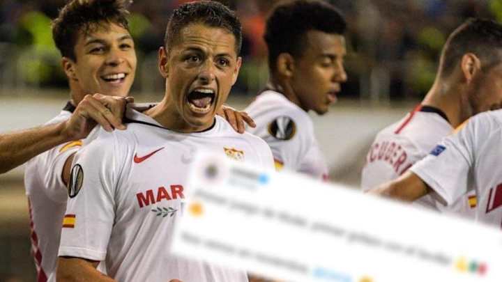 El mensaje de Chivas a Chicharito por su golazo con el Sevilla