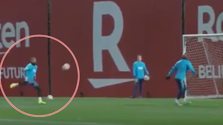 Los primeros goles de Kevin Prince Boateng en los entrenamientos del Barça