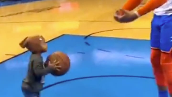 Watch: Russell Westbrook Brings Adorable 1-Year-Old Son Noah on Court for Shootaround