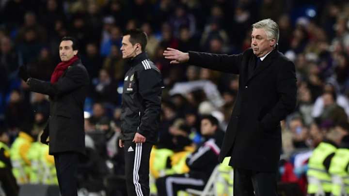 Unai Emery & Carlo Ancelotti Trade Compliments Ahead of '50-50' Europa League Tie Unai Emery & Carlo Ancelotti Trade Compliments Ahead of '50-50' Europa League Tie
