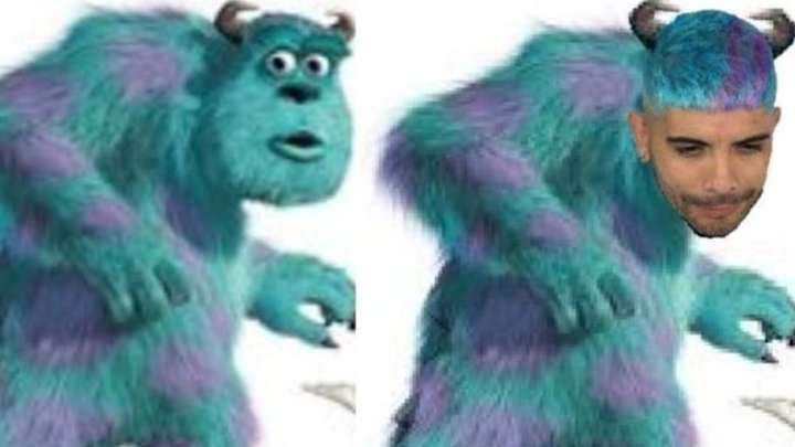 Las redes se burlaron del nuevo look de Ever Banega y lo compararon con un personaje de 'Monsters'