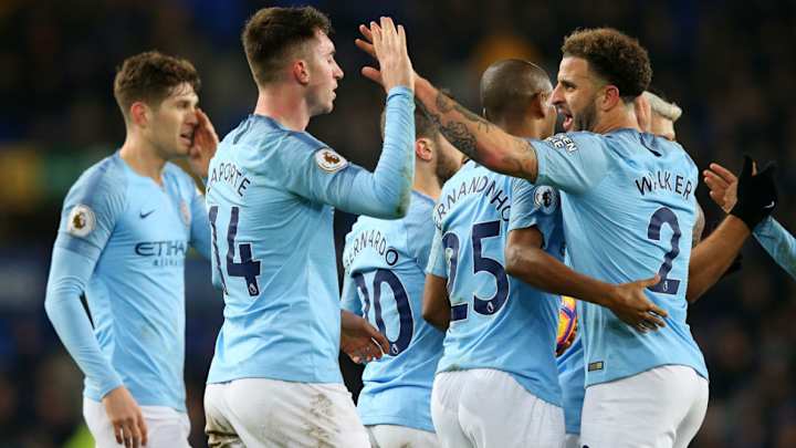 Man City Back Atop Premier League Table After 2-0 Win at Everton