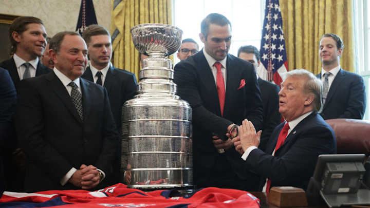 Watch: President Donald Trump Congratulates Capitals on Stanley Cup at White House