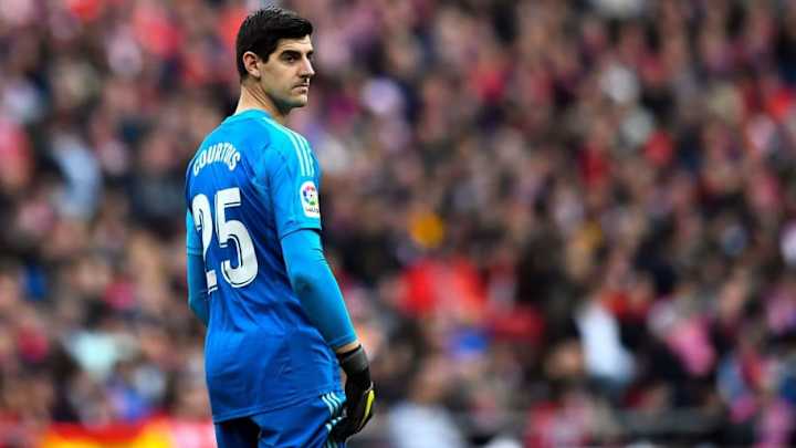 La respuesta de Courtois a la lluvia de ratas al entrar en el campo del Wanda Metropolitano La respuesta de Courtois a la lluvia de ratas al entrar en el campo del Wanda Metropolitano