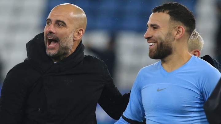 Pep Guardiola le llamó la atención a Nicolás Otamendi en rueda de prensa