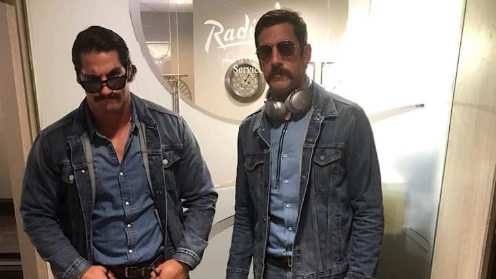 Aaron Rodgers Gets in Canadian Spirit With Head-to-Toe Denim