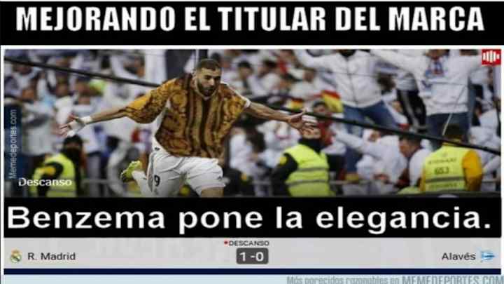 Los mejores 'memes' del triunfo del Real Madrid, la racha de Benzema, Vinícius y más