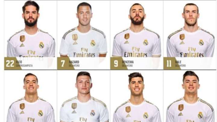 Real Madrid oficializó sus dorsales para la nueva temporada Real Madrid oficializó sus dorsales para la nueva temporada