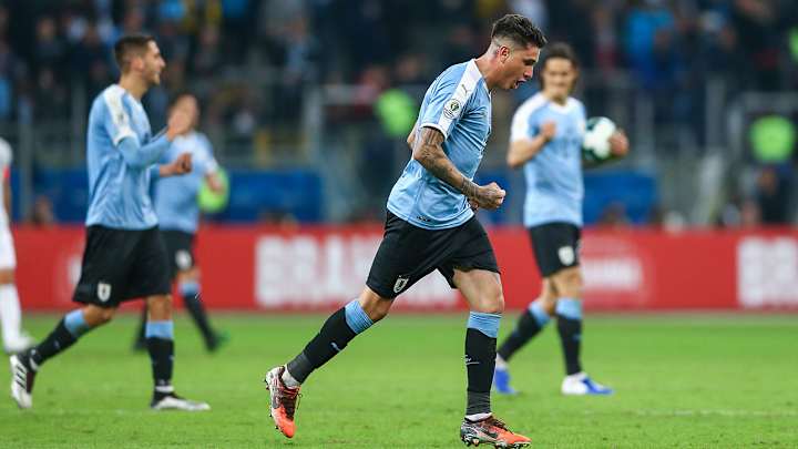 Gimenez Header Helps Uruguay Draw Japan in Copa America