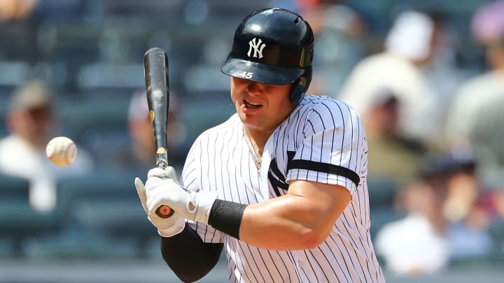 Yankees Slugger Luke Voit Takes Fastball to the Face, Scores Before Exiting