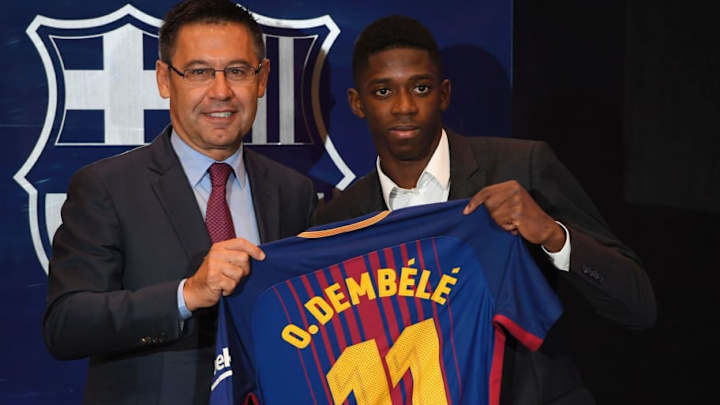 Bartomeu aseguró que el nivel actual de Dembelé es superior al de Neymar
