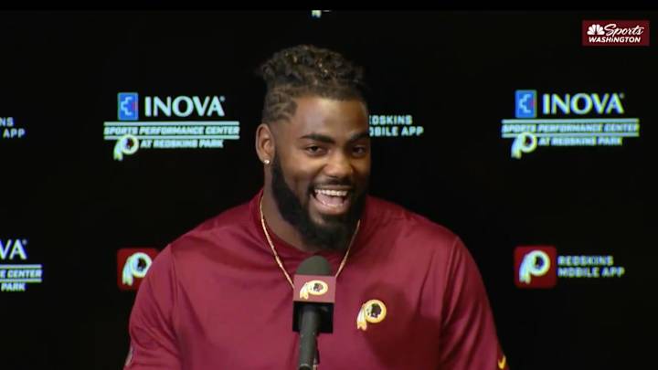 Landon Collins Receives Signed Sean Taylor Jersey From Redskins Owner Dan Snyder Landon Collins Receives Signed Sean Taylor Jersey From Redskins Owner Dan Snyder