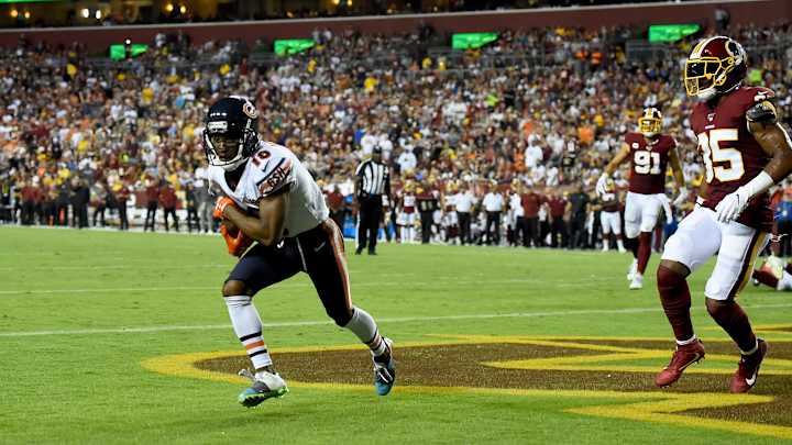 Bears WR Taylor Gabriel Exits vs. Redskins With Concussion