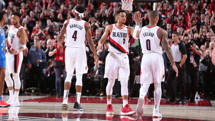CJ McCollum, Trail Blazers Avenge Last Season's Sweep, Win a Playoff Game for Jennifer