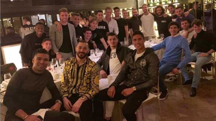 Las tres ausencias de la cena de los jugadores del Real Madrid