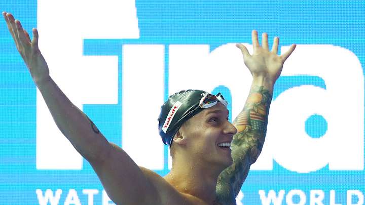 Caeleb Dressel Breaks Michael Phelps' 100m Butterfly World Record Caeleb Dressel Breaks Michael Phelps' 100m Butterfly World Record