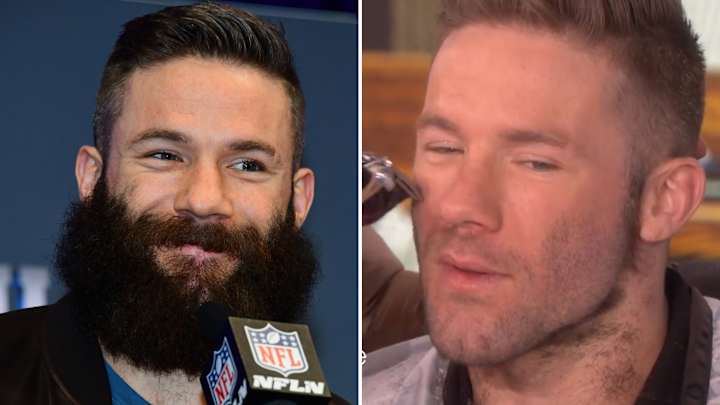 Julian Edelman Let Ellen DeGeneres Shave Off His Beard for Charity