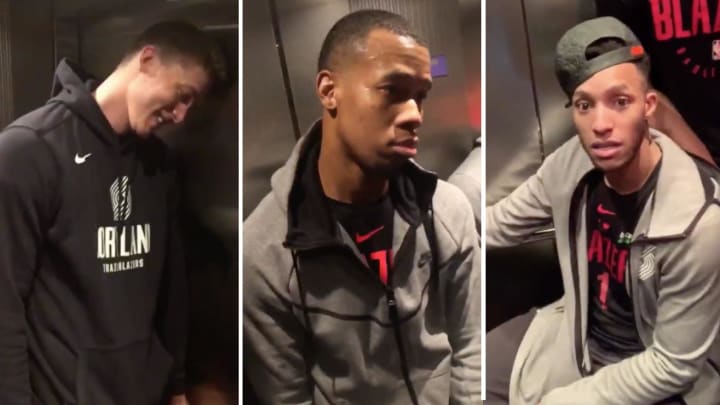 Almost the Whole Blazers Team Got Trapped in an Elevator for 30 Minutes