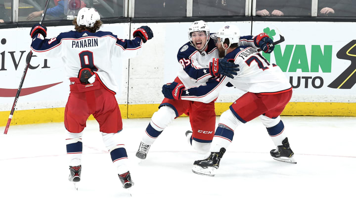 Blue Jackets Even Series With Hard-Fought Double Overtime Win Over Bruins in Game 2