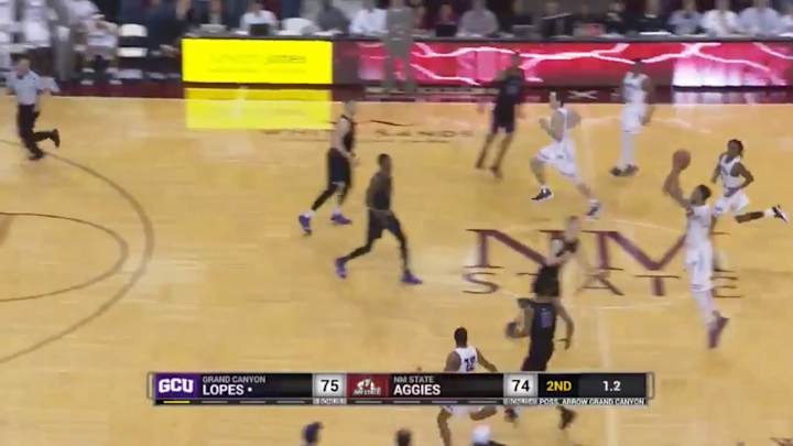 Watch: Johnny McCants Lifts New Mexico State Past Grand Canyon With Half-Court Buzzer Beater Watch: Johnny McCants Lifts New Mexico State Past Grand Canyon With Half-Court Buzzer Beater