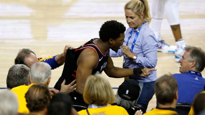 Warriors Part-Owner Mark Stevens Banned From NBA Games for Pushing Kyle Lowry Warriors Part-Owner Mark Stevens Banned From NBA Games for Pushing Kyle Lowry
