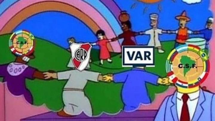 Con el VAR como protagonista: los mejores memes de la victoria de River en Copa Libertadores