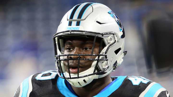Panthers FB Alex Armah Used Arm Bar to Detain Man Who Broke Into His Car Panthers FB Alex Armah Used Arm Bar to Detain Man Who Broke Into His Car