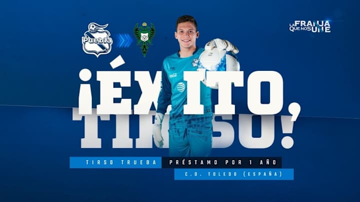 Tirso Trueba, portero del Puebla, emigra al Toledo de España Tirso Trueba, portero del Puebla, emigra al Toledo de España