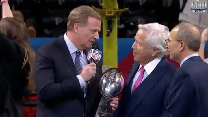 Watch: Roger Goodell Booed During Super Bowl LIII Trophy Presentation