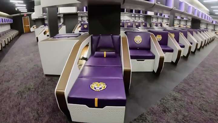 LSU's Insane Newly Renovated Locker Room Gives Each Player a Sleep Space LSU's Insane Newly Renovated Locker Room Gives Each Player a Sleep Space