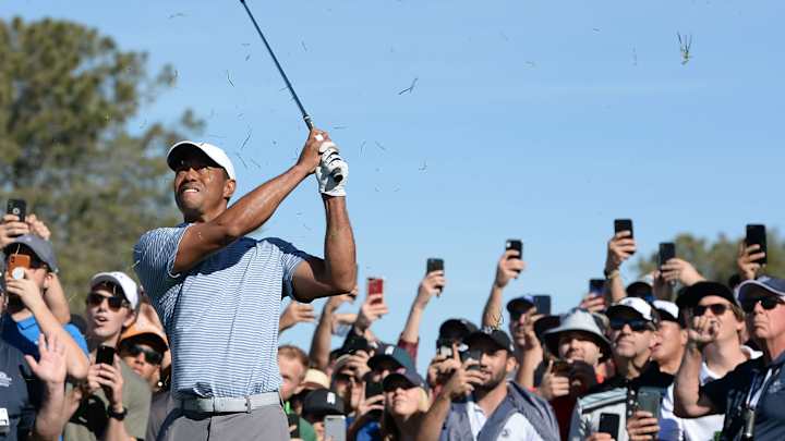 Tiger Shoots Third Straight Subpar Round at Farmers, Still Well Back of Lead
