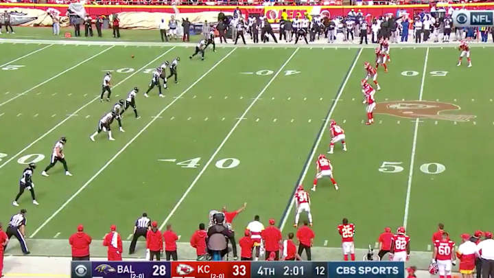 Ravens Attempt Dropkick in Final Minutes to Save Last Timeout vs. Chiefs Ravens Attempt Dropkick in Final Minutes to Save Last Timeout vs. Chiefs