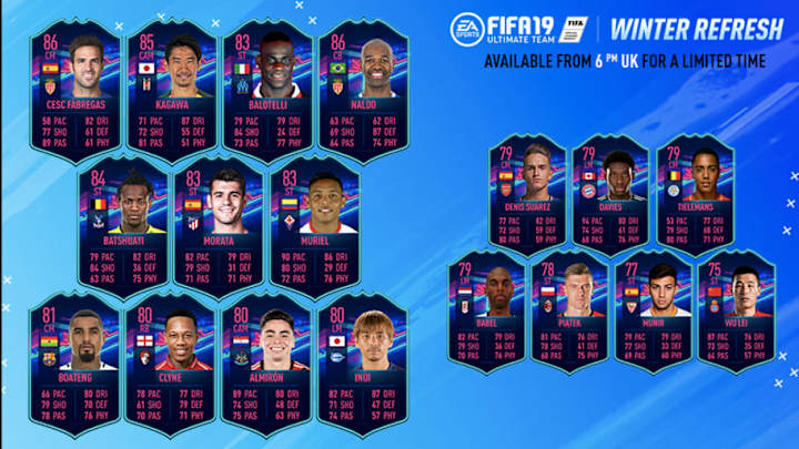 FIFA 19 Ones to Watch: Ranking All 18 Ultimate Team Winter Upgrades