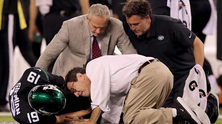 Jets Quarterback Trevor Siemian Out for Year With Ankle Injury Jets Quarterback Trevor Siemian Out for Year With Ankle Injury