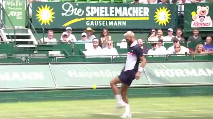 Watch: Soccer Battle Breaks Out at Tennis Match at Halle Open Watch: Soccer Battle Breaks Out at Tennis Match at Halle Open