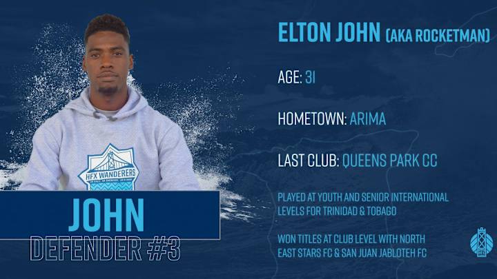 Trinidadian Defender Elton John Signs With HFX Wanderers